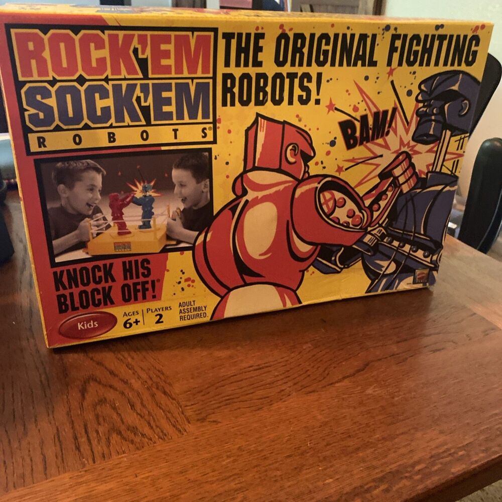 Mattel Rock 'Em Sock 'Em Robots Game 2008 Version Vintage Boxing